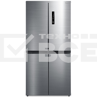 Холодильник Бирюса CD 466 I нержавеющая сталь трехкамерный инвертер 297/153 л морозилка снизу, No Frost, Side-by-Side