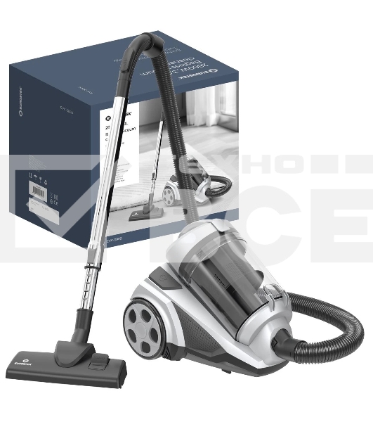 Пылесос Eurostek EVC-3009 белый, 420/2800 Вт, уборка сухая, пылесборник контейнер 3 л