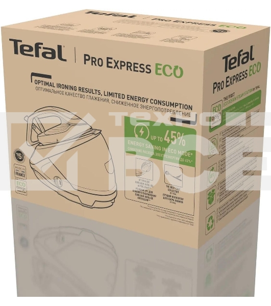 Парогенератор Tefal Pro Express Eco GV9E21E0, зеленый/белый