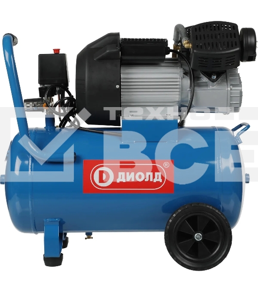 Компрессор поршневой Диолд КМП-2300/50 масляный 369л/мин 50л 2300Вт синий