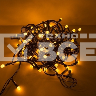 Гирлянда светод. Funray Минишарики, SE-MINI-110Y, 10М, 100LED, желт., темно-зел. шнур 0,7м, контр,