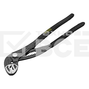 Клещи переставные Denzel кнопочный механизм, обливные рукоятки, 250 мм