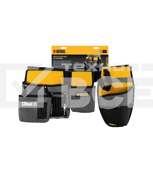 Пояс монтажника Denzel сумки поясные, кобура для шуруповерта