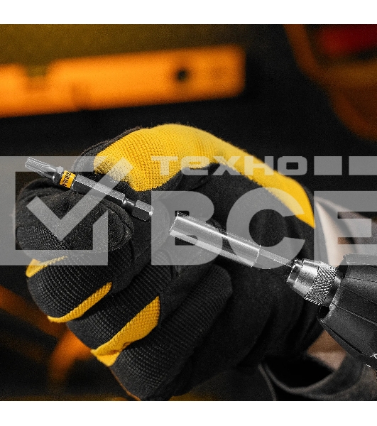 Набор бит Denzel TORX 25х50, сталь S2, шестигранный профиль, 10 шт.