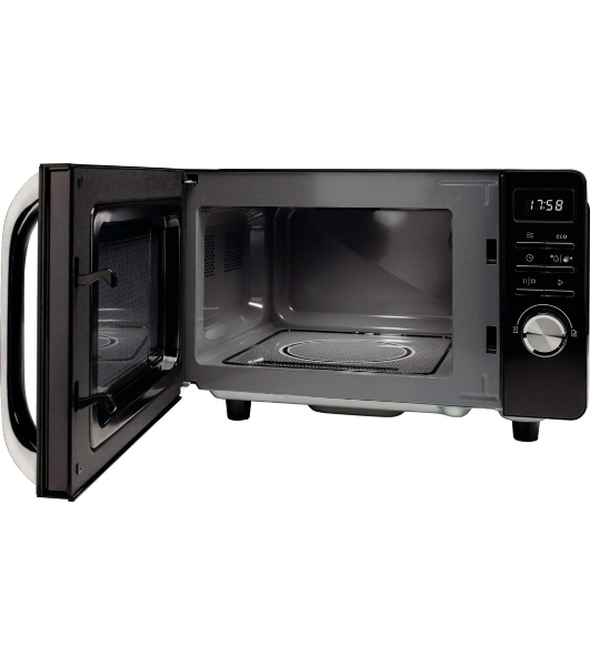 Микроволновая печь Gorenje MO20S4BC черный, 20 л, 700 Вт, переключатели - кнопки, поворотный механизм