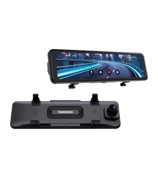 Видеорегистратор TrendVision CarPlay Mirror, 3840x2160, 11', с камерой заднего вида, G-сенсор, датчик движения