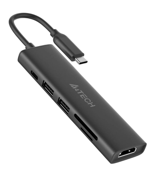 USB-концентратор A4Tech DST-60C, USB Type-C, USB/HDMI/SD, USB Type-C