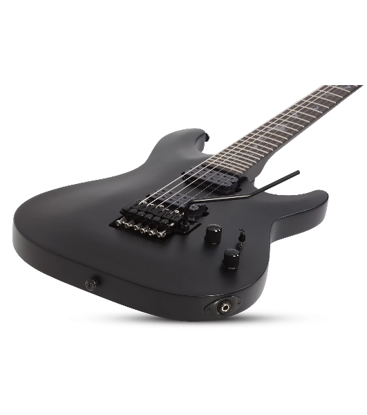 Электрогитара SCHECTER DAMIEN-6 FR - электрогитара 6-струнная, Satin Black (SBK)