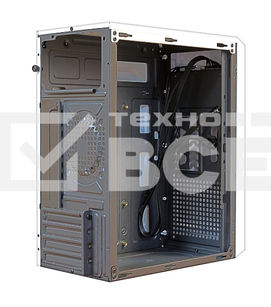 Компьютерный корпус MiniTower Ginzzu B185 White mATX,2xUSB2.0, белый,w/o PSU, w/o fan (Ginzzu B185)