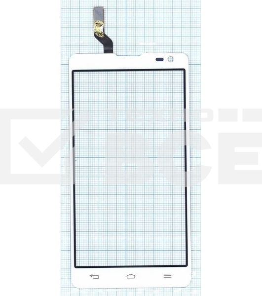 Сенсорное стекло (тачскрин) для LG Optimus L9 II D605, белое