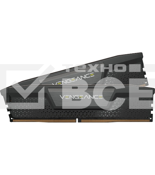 Оперативная память Corsair Vengeance, DDR5, 16GB (2x8 GB), 5200 MHz, CL40, радиатор, чёрный