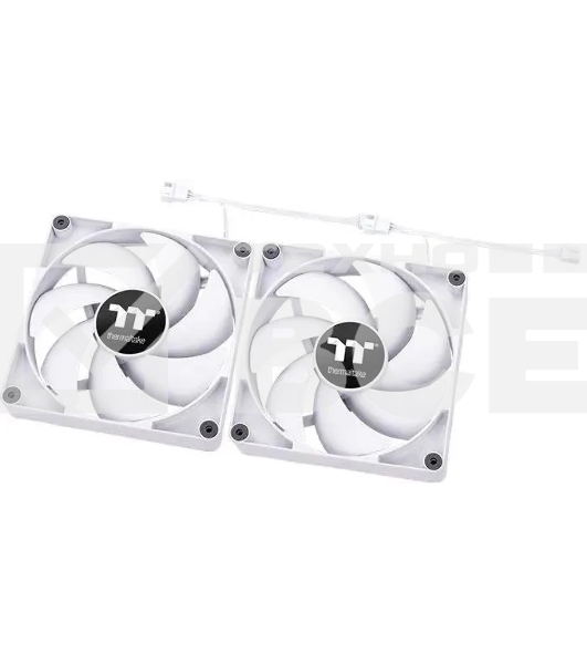 Комплект вентиляторов для корпуса Thermaltake CT120 (2 шт.) белый, 120 мм, 2000 об/мин, 25.8 дБ, 4 pin