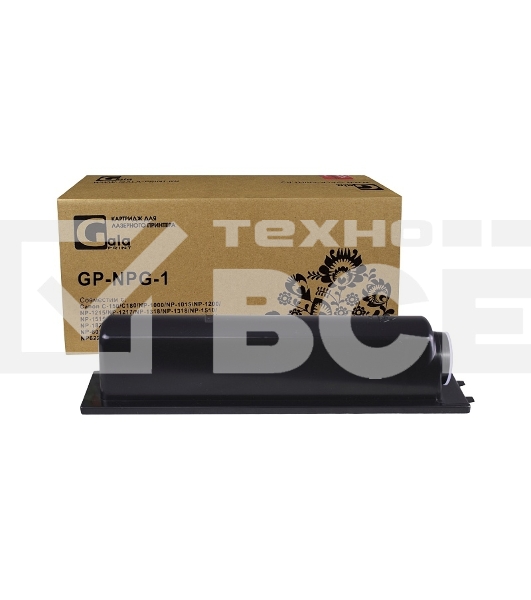Картридж GalaPrint GP-NPG-1 чёрный (3800 стр) для Canon C-150/C180/NP-1000/NP-1015/NP-1200/NP-1215/NP-1217/NP-1318/NP-1318/NP-1510/NP-1515/NP-1520/NP-1530/NP-1550/NP-1812/NP-1820/NP-2010/NP-2020/NP-2120/NP-6020/NP-6021/NP-6115/NP-6116/NP-6117/NP-6216/NP62