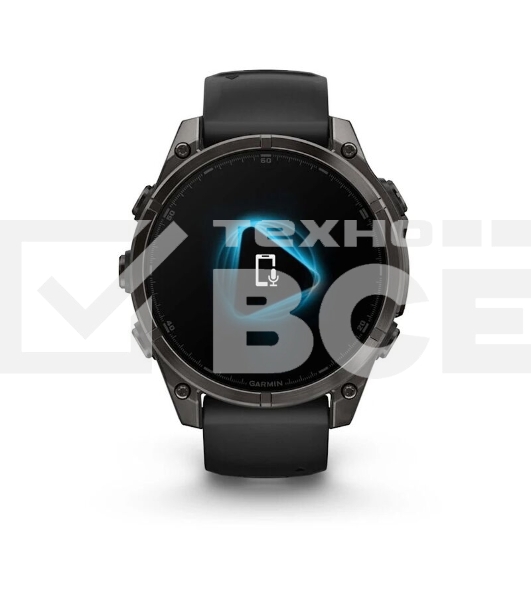 Смарт-часы Garmin Fenix 8 AMOLED Sapphire угольно-черный DLC, черный 47мм