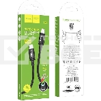 Кабель Hoco X89 Wind iP USB Type-C (m)-Lightning (m) 1м черный коробка, фото5