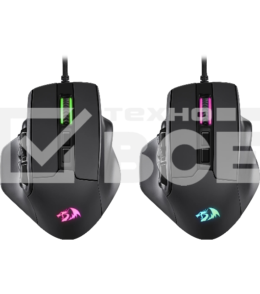 Мышь проводная REDRAGON Aatrox черный, 12400 dpi, USB, кнопки - 15