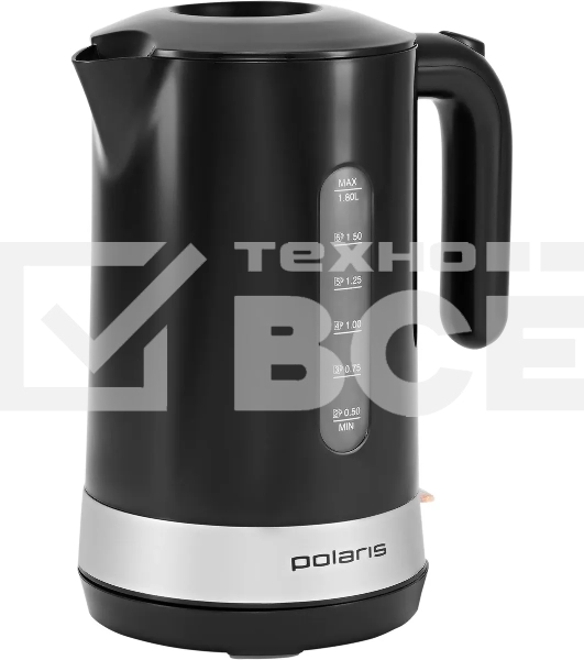 Чайник Polaris PWK 1803C Water Way Pro , пластик Черный