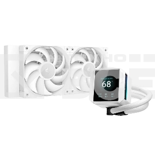 Система жидкостного охлаждения DEEPCOOL MYSTIQUE 240 WH белый, 120 мм, алюминий, 2150 об/мин, 36.49 дБ, 3 pin, 280 Вт