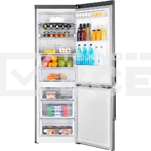 Холодильник Samsung RB33J3515S9/EF серебристый двухкамерный 231/108л морозилка снизу, No Frost