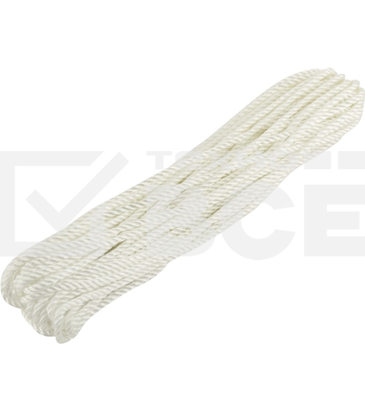 Веревка крученая капроновая Fit 68374 4 мм х 20 м, р/н= 180 кгс