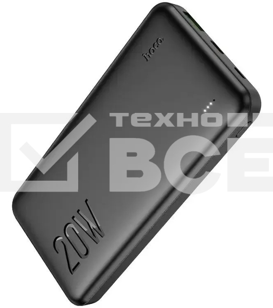 Мобильный аккумулятор Hoco J87 Tacker 10000mAh QC3.0/PD3.0 20W 3A USB-A/USB-C черный