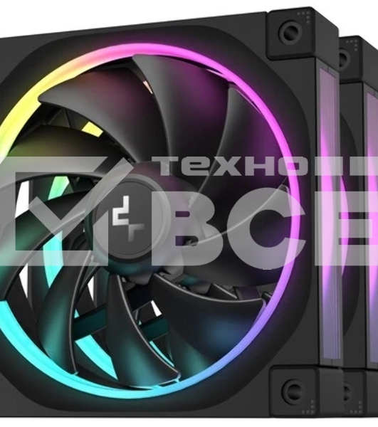 Комплект вентиляторов для корпуса DEEPCOOL FL12-3 IN 1 черный, 120 мм, 2150 об/мин, 32 дБ, 4 pin