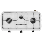 Плитка газовая Delta D-2207 трехконфорочная, белый, фото5