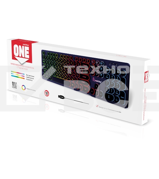 Клавиатура проводная Smartbuy SBK-329U-K ONE 329 USB черный