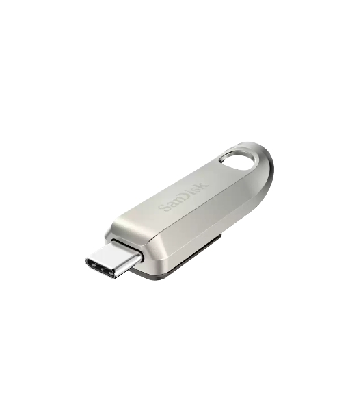 Флешка USB SanDisk Ultra Luxe (SDCZ75-064G-G46), 64Gb, USB Type-C, R/W 150/70, серебристый