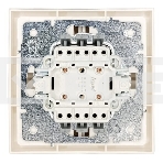 Выключатель проходной 2-кл. LEZARD СП ZIMA IP20 10А безвинт. зажим, слон. кость 704-9088-106QC, фото3