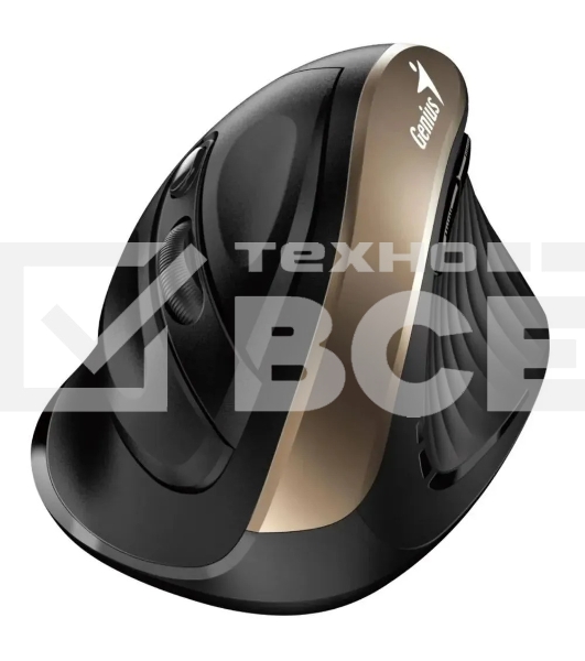 Мышь беспроводная Genius Ergo 8250S черный, 1600 dpi, радиоканал, USB, кнопки - 6