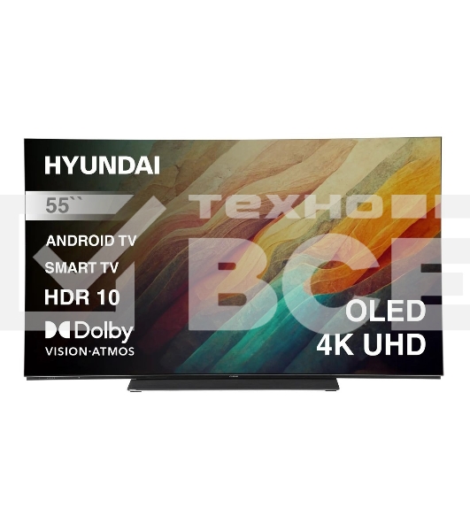 Телевизор Hyundai 55' H-LED55OBU7700 черный OLED UHD 120Hz Smart TV