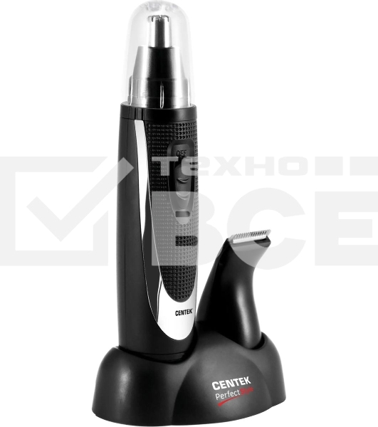 Триммер Centek CT-2177 черный/серебристый