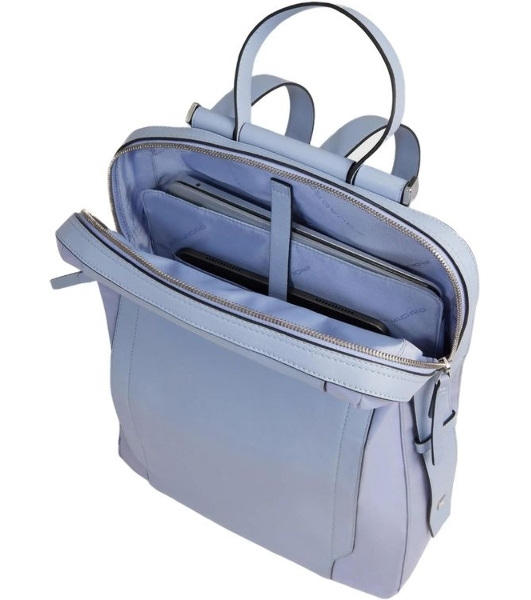 Рюкзак женский Piquadro Lyra CA4576W92T/VI лавандовый нейлон/натур.кожа