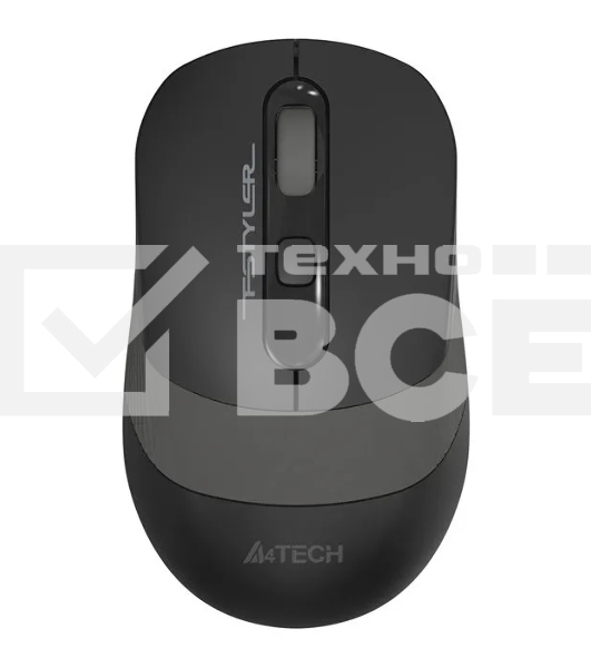 Мышь беспроводная A4Tech Fstyler FG10 черный/серый, 2000 dpi, радиоканал, USB, кнопки - 4