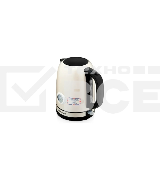 Чайник электрический BRAYER BR1005YE . 2200Вт, STRIX, сталь окраш, термометр,роз.
