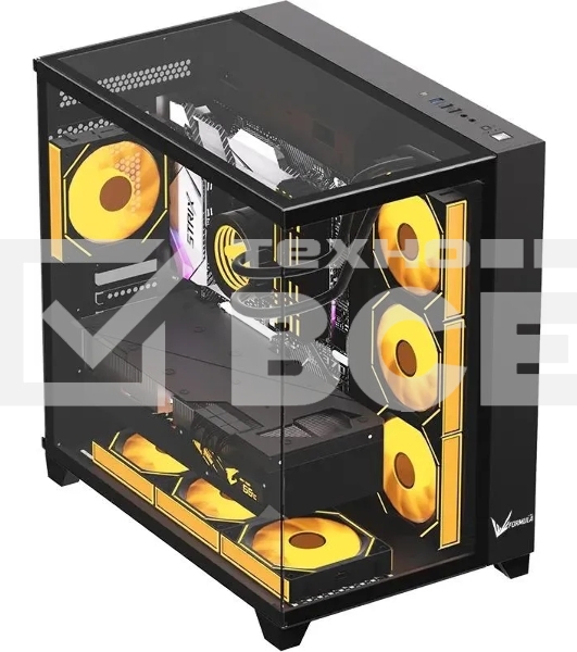 Компьютерный корпус Aerocool / Formula Crystal Z9 FLOE черный без БП ATX 2xUSB3.0 audio bott PSU