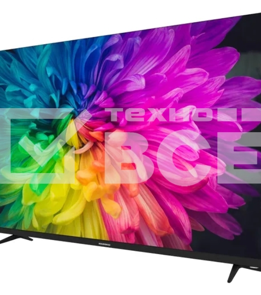 Телевизор Soundmax 55' SM-QLED55T21SU черный QLED UHD 60Hz Android TV