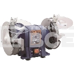 Станок точильный MAX-PRO MPBBG150 250 Вт, 2950/2950 об/мин, 1: 150/20/12,7 мм, 2: 150/20/12,7 мм, 6,55 кг, индукционный мотор, кор., фото 1