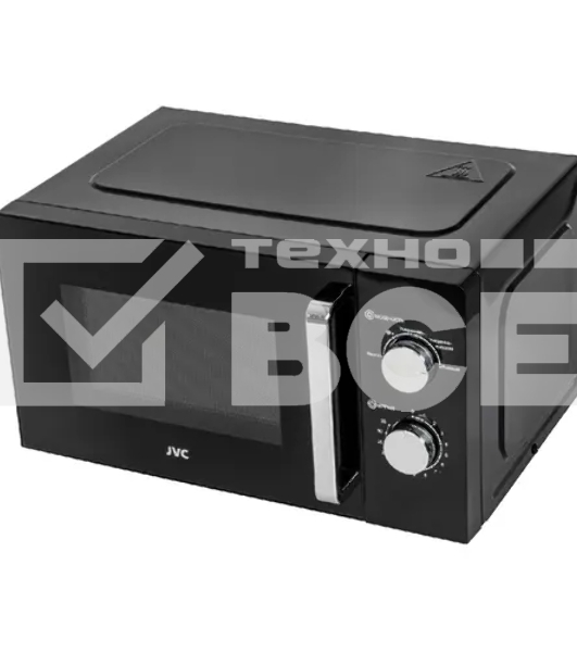 Микроволновая печь JVC JK-MW135M черный, 20 л, 700 Вт, переключатели - поворотный механизм