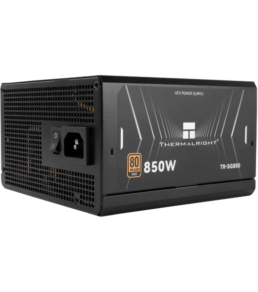 Блок питания Thermalright 850W 80+ Gold (ATX, 3.1, PCIe 5.1, Full modular, 1x24(20+4)pin 600мм, 2xCPU 8(4+4)pin 650мм, 2xPCIe*2 8(6+2)pin 650+150мм, 1x12VHPWR PCIe 5.1 12+4pin 600мм, 2xSATA*4 450+150+150+150мм, 1xMOLEX4pin*3 500+150+150мм, Active, 120x120мм, 150x140x86mm, APFC,)