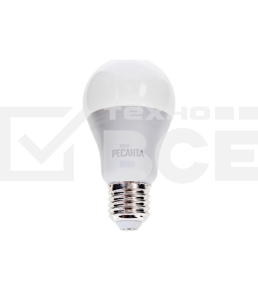 Лампа светодиодная Ресанта LL-R-A60-13W-230-3K-E27 груша, 13 Вт, тепл., Е27