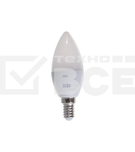Лампа светодиодная SAFFIT SBC3709 (55078) 9 вт Е14 теплый матовая свеча