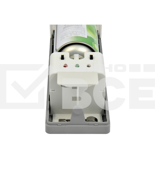 Освежитель воздуха автоматический puff-6115 белый, ударопрочный, EURO 320, 300 и 260 мл, 9х10х25 см