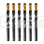 Сверло по металлу Denzel 11 мм, HSS-Tin, Golden Tip, 6 шт., фото 1