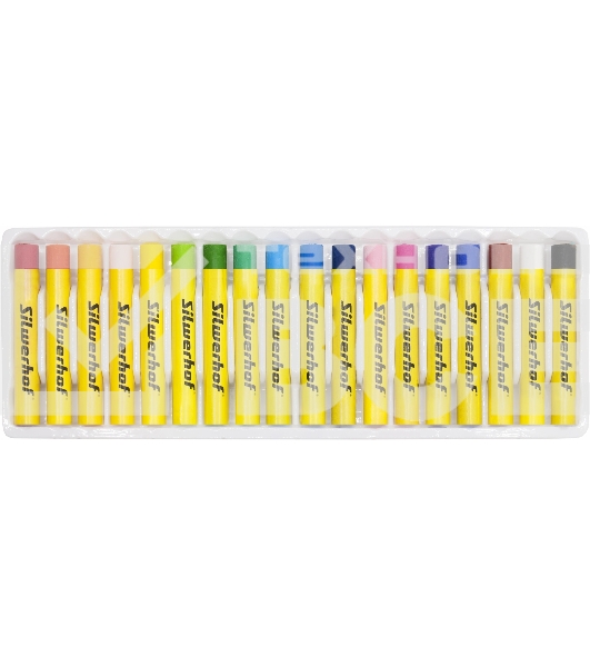 Масляная пастель Silwerhof Create 18 цветов, длина 70мм, диаметр 10мм