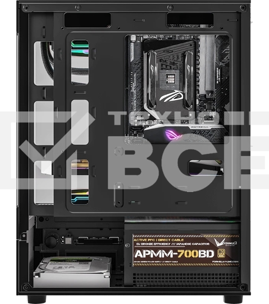 Компьютерный корпус MiniTower AeroCool/Formula Crystal Z1CM PLUS AR black (mATX, без БП, USB Type-A+USB Type-C) (Crystal Z1CM Plus Black AR)