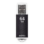Флешка USB SmartBuy V-CUT black (SB64GbVC-K), 64Gb, USB 2.0, R/W 25/15, черный, фото 1