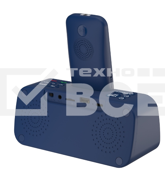 Телефон Maxvi RT-03 blue + док-станция