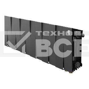 Радиатор биметаллический Royal Thermo PianoForte 200 черный VR80- 12 секц.